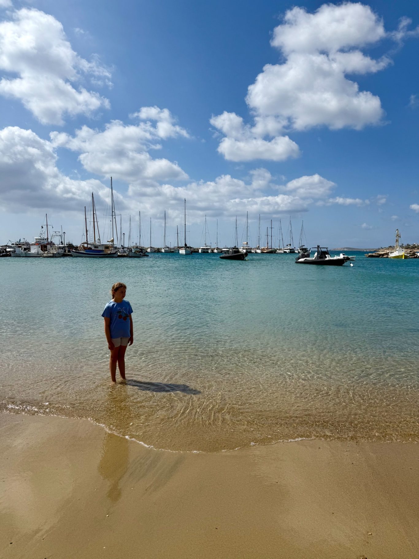 Piso Livadi harbour beach